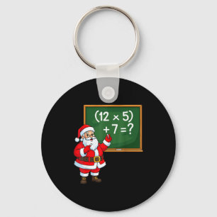 Porte-clés 67 Noël du professeur Santa Six Sept Meme Brainrot
