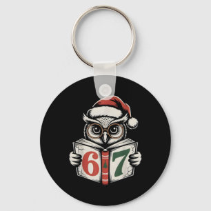 Porte-clés 67 Numéro Hibou Noël Mème Internet Vacances