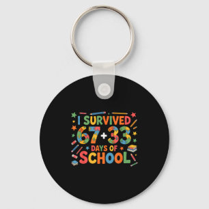 Porte-clés 67 six sept 100 jours 100e jour d'école autisme