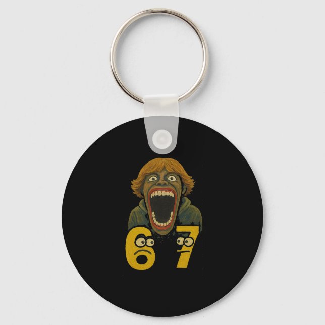 Porte-clés 67 Six Seven 6 7 Meme Design Funny 6 7 2  (Recto)