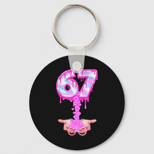 Porte-clés 67 Six Seven 6 7 Mème Saint-Valentin Drôle Femmes