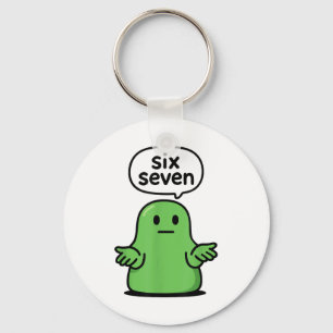 Porte-clés 67 Six Seven 6-7 Slime de Blob Vert - T-shirt drôl