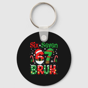 Porte-clés 67 Six Seven Burh Drôle de Noël 6 7 Mème Hommes Fe