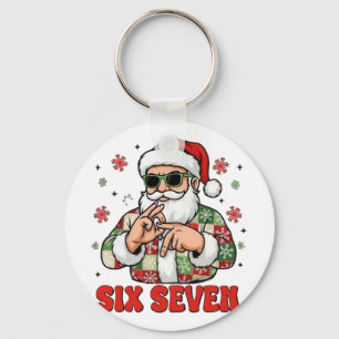 Porte-clés 67 Six Seven Burh Noël drôle 6 7 Mème Hommes Femme