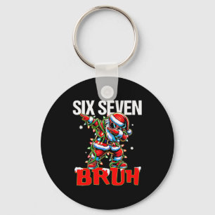 Porte-clés 67 Six Seven Burh Santa Noël 6 7 Mème Hommes Femme