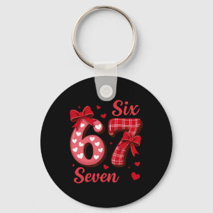 Porte-clés 67 Six Seven Coquette Nœud Papillon Filles Enfants