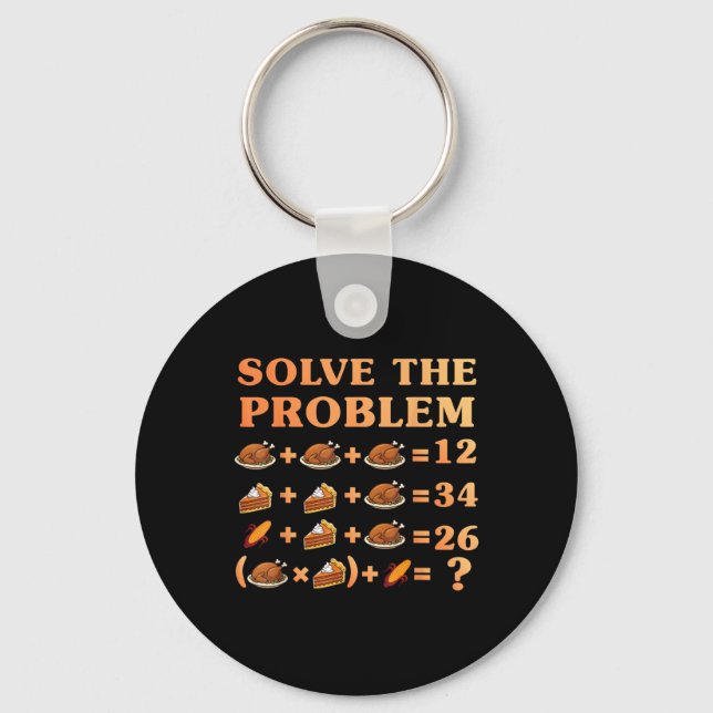 Porte-clés 67 Six Seven Meme Math Thanksgiving Equation Logic (Recto)