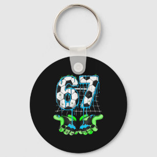 Porte-clés 67 Soccer Drôle Six Sept Génération Alpha Meme Dri