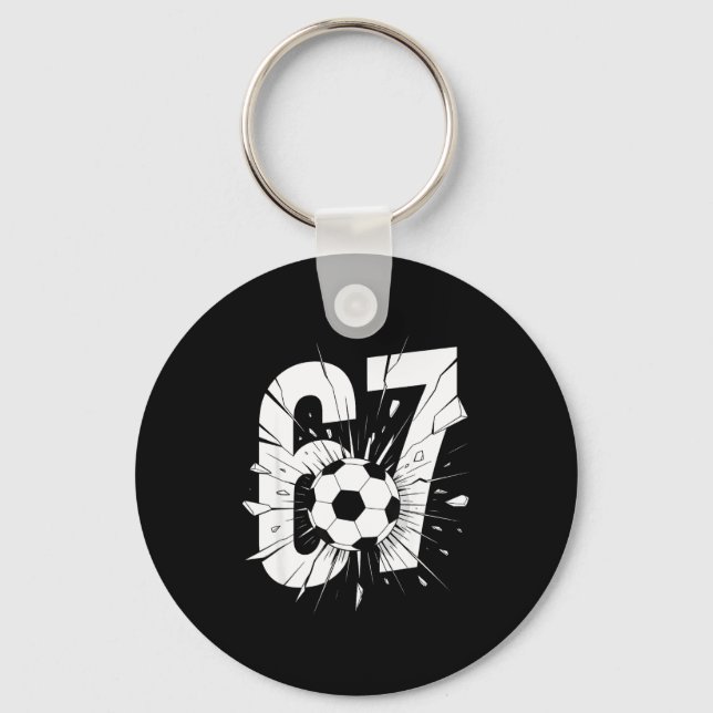 Porte-clés 67 Soccer Six Seven 6 7 Meme 67  (Recto)