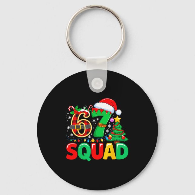 Porte-clés 67 Squad Teacher Christmas Funny Holiday Clroom Cr (Recto)
