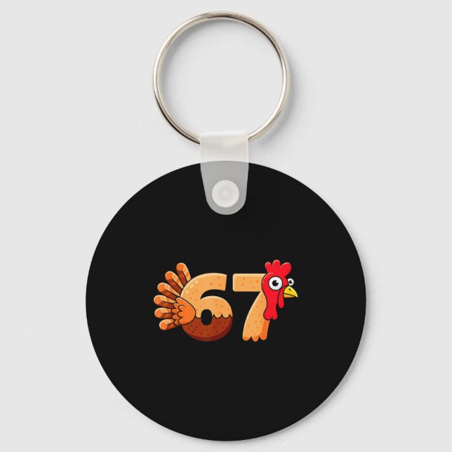 Porte-clés 67 Thanksgiving Funny Turkey Thanksgiving 67 Turke (Recto)