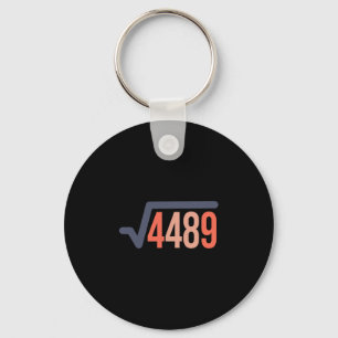 Porte-clés 67 Vintage Drôle Meme Racine Carrée 4489 Argot Mat