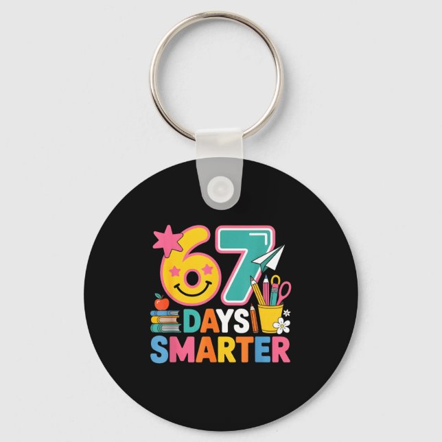 Porte-clés 67th Day Of School Shirt 67 Days Smarter Teacher B (Recto)