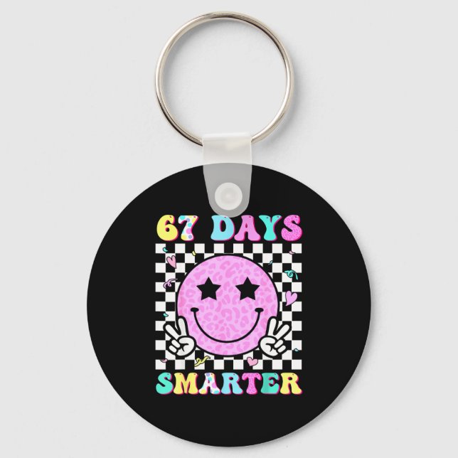 Porte-clés 67th Day Of School Shirt 67 Days Smarter Teacher G (Recto)