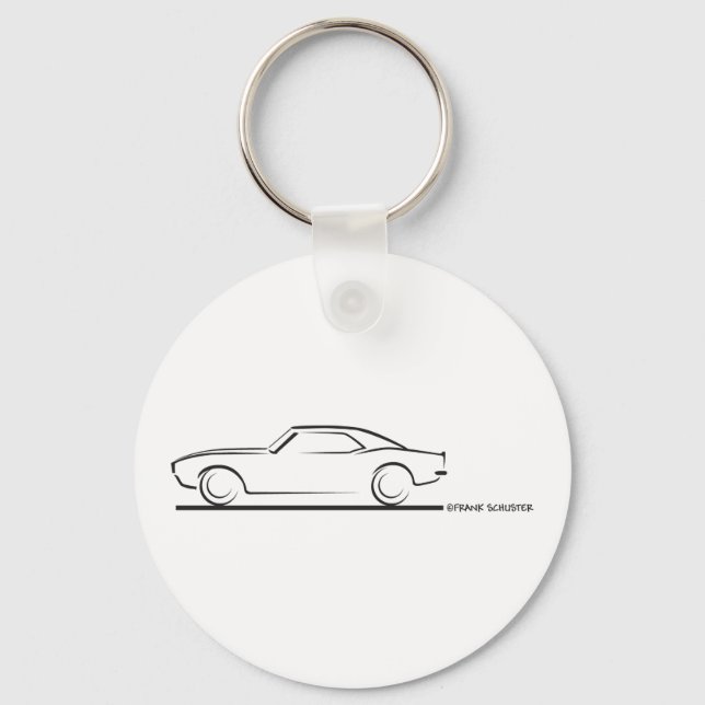 Porte-clés 68 Camaro Hard Top BLK (Recto)