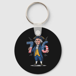 Porte-clés 6-7 7-6 George Washington Six Sept Mèmes Gen Alpha