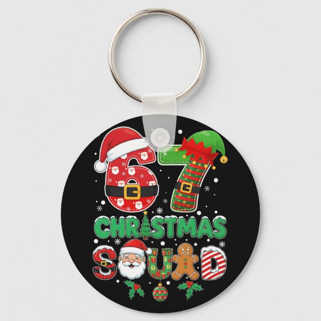Porte-clés 6-7 Christmas Squad Funny 67 Six Seven Meme Xmas 6 (Recto)
