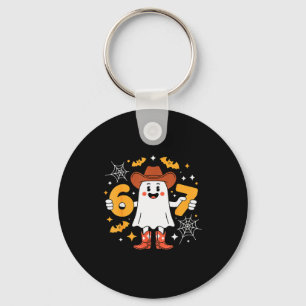 Porte-clés 6 7 Halloween Ghost 67 Meme Gen Alpha Six Sept