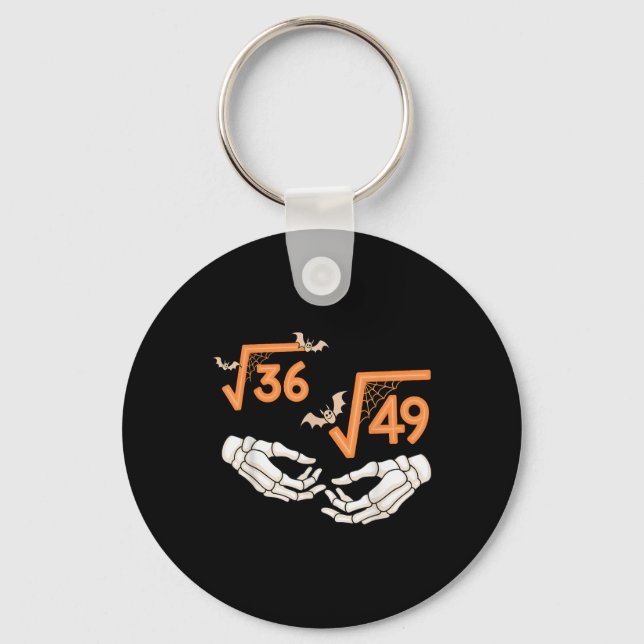 Porte-clés 6 7 Halloween Math Racine Carrée 67 Meme Gen Alpha (Recto)