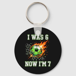 Porte-clés 6 7 J'étais 6 Maintenant j'ai 7 Ans Foot Soccer An