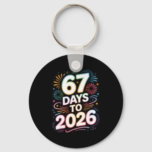 Porte-clés 6 7 Mème Drôle Nouvel An 67 Jours Avant 2026 Six S