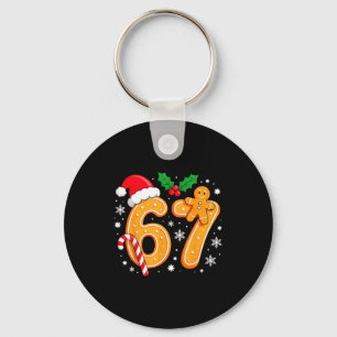 Porte-clés 6 7 Mème Noël 67 Six Sept Cookies Pain d'épice