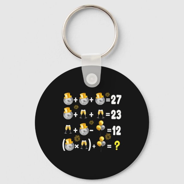 Porte-clés 6-7 New Year 2026 New Years Eve Party Supplies Mat (Recto)