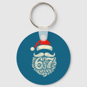 Porte-clés 6 7 Noël Drôle 67 Père Noël Six Sept Noël B
