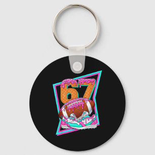 Porte-clés 6 7 Six Seven Mème Football Américain Drip Numéro
