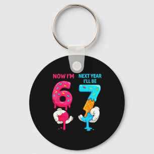 Porte-clés 6 l'année prochaine aura 7 ans anniversaire six se
