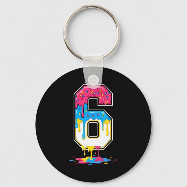 Porte-clés 6 Number Seven Team Srts Ice Cream Drip Matching V (Recto)