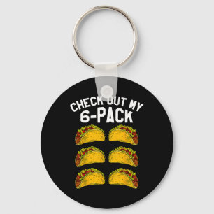 Porte-clés 6 Pack Fitness Taco Funny Mexicain Gym Top Pour Ta