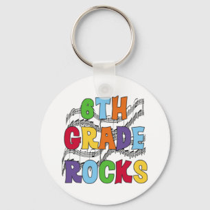 Porte-clés 6èmes roches multicolores de catégorie
