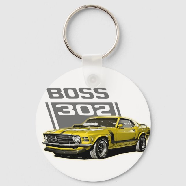 Porte-clés 70 Boss 302 Jaune (Recto)