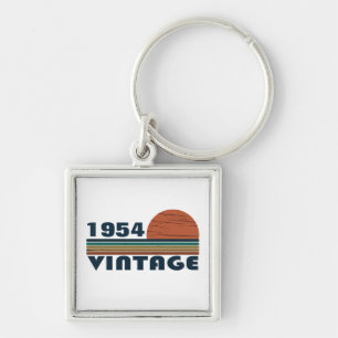 Porte-clés 70e anniversaire vintage personnalisé
