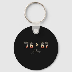 Porte-clés 76 67 Jefferson Six Seven Mème pour le jargon de l