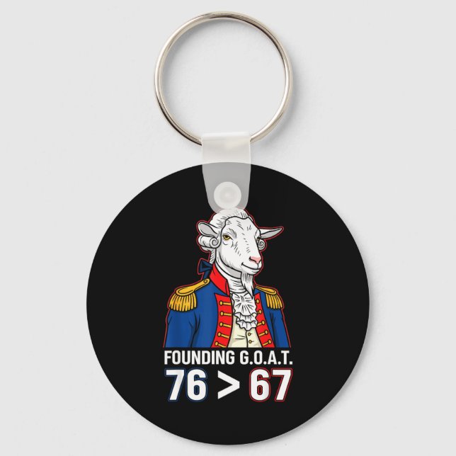 Porte-clés 76 Plus Grand Que 67 George Washington Histoire Am (Recto)