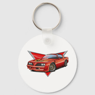 Porte-clés 77-78 Firebird rouge MERCI