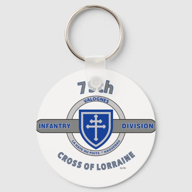 PORTE-CLÉS 79TH INFANTRY DIVISION "CROSS OF LORRAINE" (Recto)