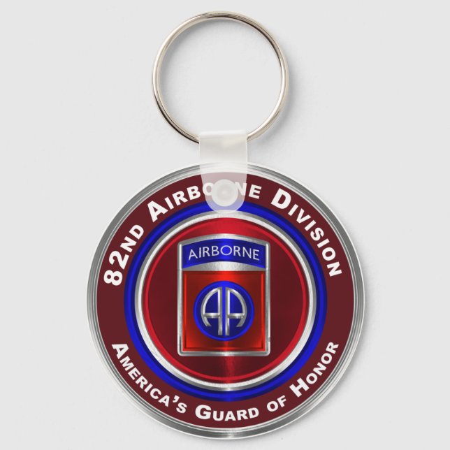 Porte-clés 82e division aéroportée Garde d'honneur de l'Améri (Recto)