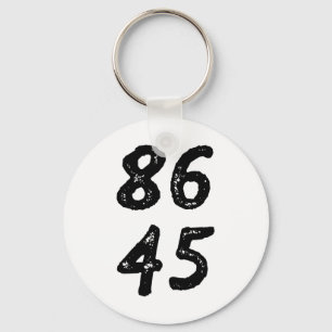 Porte-clés 86 45 Anti Trump Rétro Distressed Style Vintage