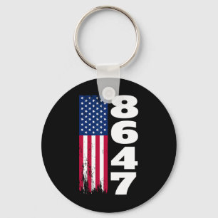 Porte-clés 86 47 8647 Subtil anti Trump 1 