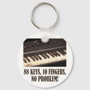 Porte-clés 88 Keys, 10 Fingers, No Problem!
