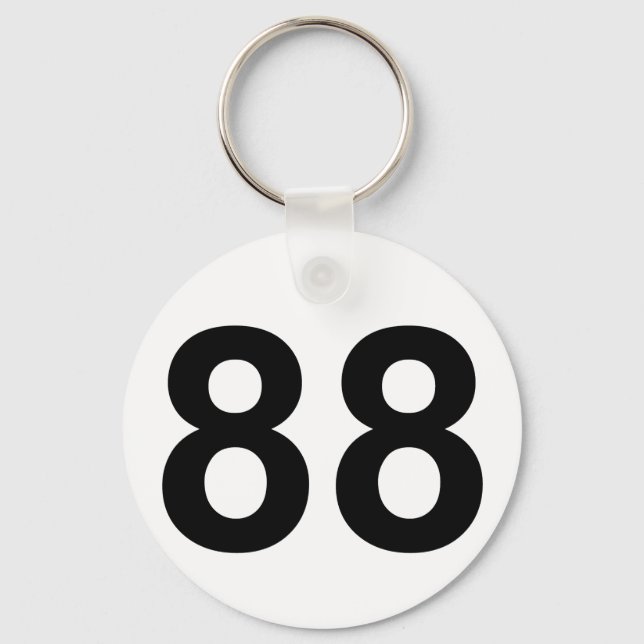 Porte-clés 88 - number eighty-eight (Recto)