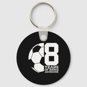 Porte-clés 8 Ans De Football Incroyable 8ème Anniversaire 