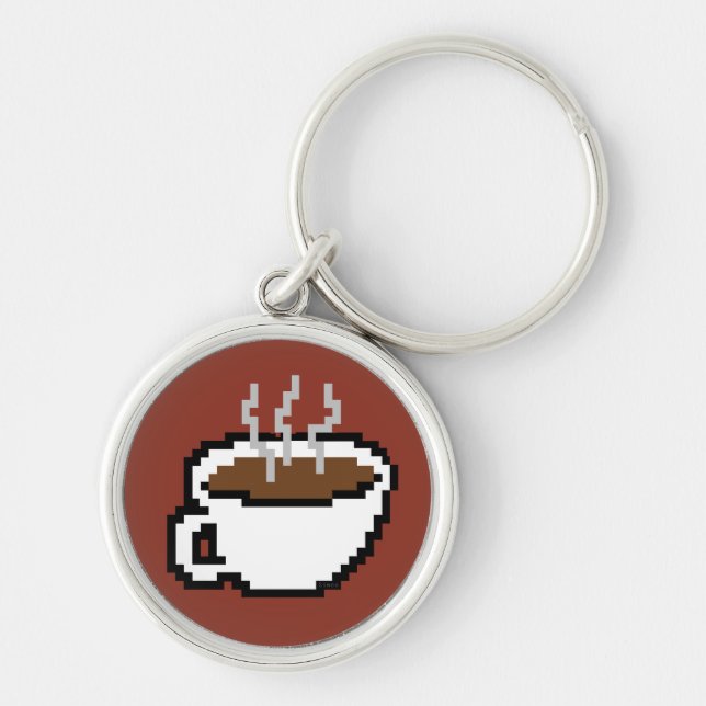 Porte-clés 8 Bit Coffee Keychain (Devant)