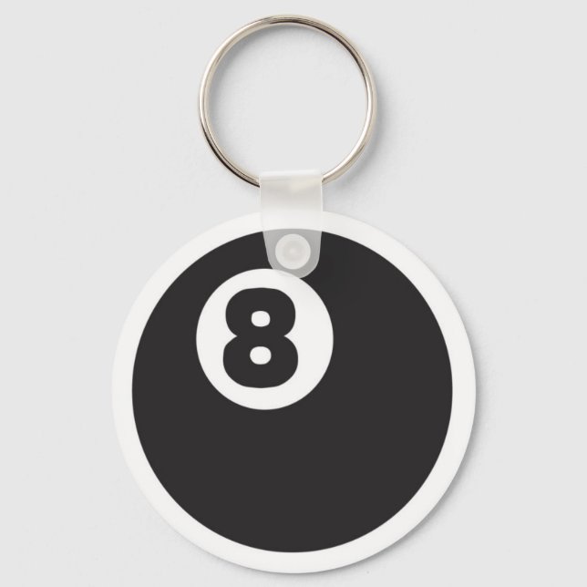 Porte-clés 8ball - Customisé (Recto)