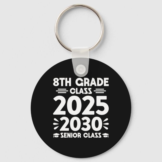 Porte-clés 8e année Cl de 2025 Future Senior Cl de 2030  (Recto)