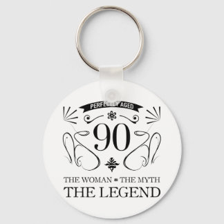 Porte-clés 90e anniversaire pour les femmes