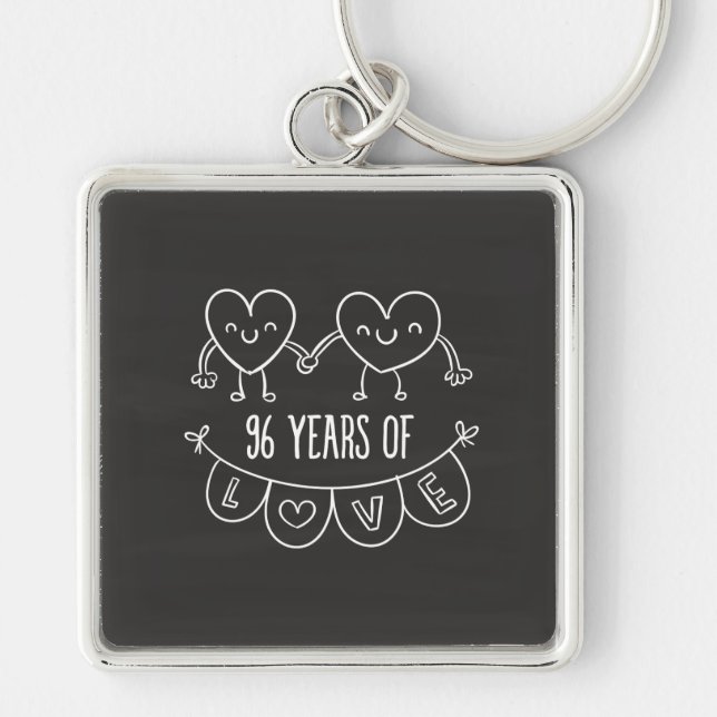 Porte-clés 964e anniversaire Coeurs de calèche-cadeaux (Devant)